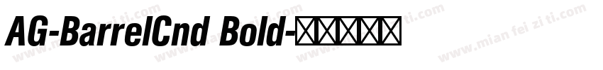 AG-BarrelCnd Bold字体转换